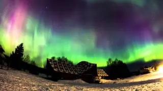 Северное сияние в Мандрогах