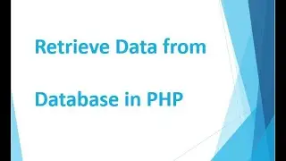 (Part 2)Retrieve Data from Database in PHP (Hindi/Urdu)
