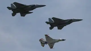 静浜基地航空祭 2023 F-15 F-2 戦闘機編隊登場！JASDF Shizuhama Air Show
