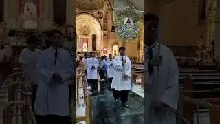 The Recessional Procession of Nuestra Señora del Santisimo Rosario de Hagonoy at Quiapo Church.