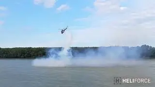 Wow! MI-2 extreme aerobatics over the Danube river