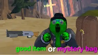 Making people choose between good item or mystery bag in animal company