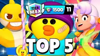 Top 5 Easiest MAX TIERS In Brawl Stars (NEW META)