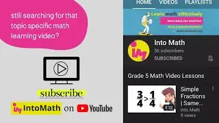 IntoMath - Math Learning Videos