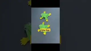 Make a paper jumping frog #shorts