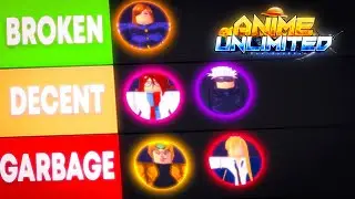[ANIME UNLIMITED] The Best 1v1 Character Tier list