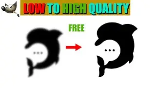 Convert Low Quality Logo to High Quality in GIMP | Free & Easy Method