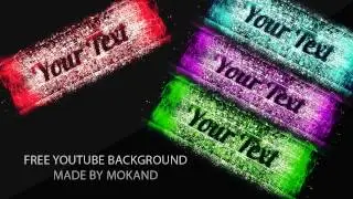 Photoshop CS6 Free Youtube Background Template.