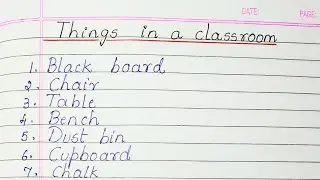 Things In A Class Room || Classroom Objects
