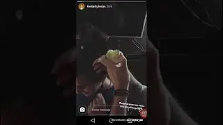 Kimberly Loaiza grabara un vídeo con un mono(changuito)