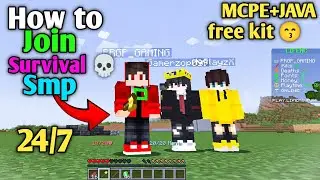 🪵 New Best Free Public Survival Smp Server For Minecraft 🍓 | Java/Pe | 24/7 Online | Anyone Can Join
