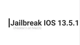 Jailbreak Ios 13.5.1 dengan Checkra1n di MacOS Indonesia