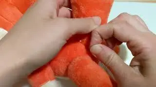 How to make plush: Ladder stitch wolf tail
