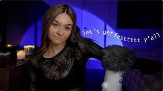 ASMR Fast/Aggressive Hand Sounds/Movements, Mouth Sounds, Unpredictable Triggers etc.
