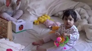 Cutie And Her Little Sister Ashu Playing First Time In London