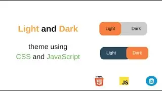 Light and dark theme toggle HTML, CSS, JavaScript | theme using CSS variables