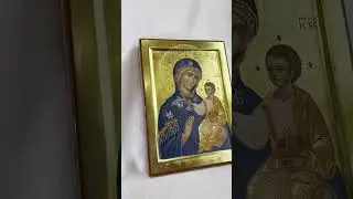 Писаная икона Божией Матери "Неувядаемый цвет" #shorts