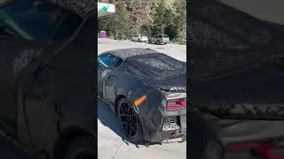 2025 Corvette ZR1 Idling at a Gas Station