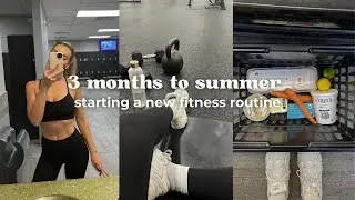 getting back into a fitness routine , 3 months to summer