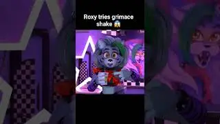 Roxy grimace shake taste test! #securitybreach #cartoon #vtuber #fivenightsatfreddys #animation