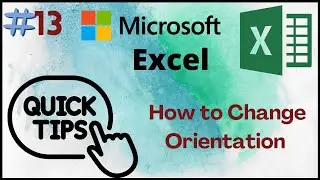 How to Change Orientation in Excel | How to Rotation Word in Excel | Tips and Tricks Excel