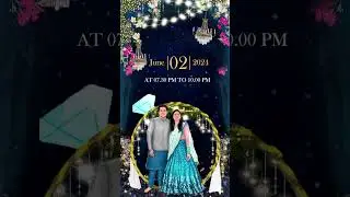 Engagement Invitation Video | Ring Ceremony Invitation Video | WhatsApp Invitation Video