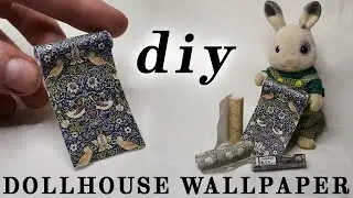 DIY Dollhouse Wallpaper Tutorial: How to Create 1:12 Scale Wallpaper for Your Miniature House