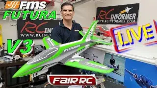 RCI LIVE - ***NEW*** FMS FUTURA 80mm UNBOXING, ASSEMBLY & SETUP FIRST LOOK!