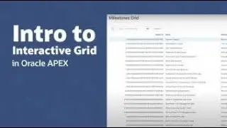 create Interactive grid in oracle apex normal