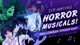 A Spooky Musical Thrillogy! 🎃 | Halloween SPEEDPAINT