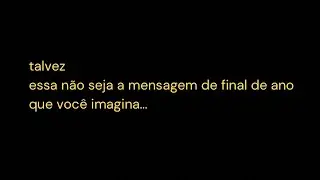 Meditação para o final de ano
