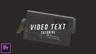 Cara membuat VIDEO TEXT - Adobe Premiere Pro Tutorial