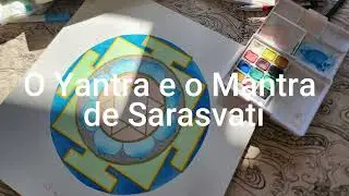 Yantra e Mantra de Sarasvati Om Aim Sarasvati Namah