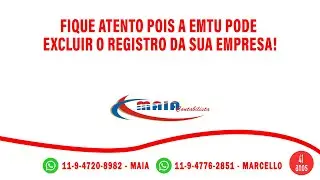 FIQUE ATENTO POIS A EMTU PODE EXCLUIR O SEU REGISTRO!
