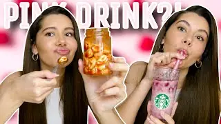 Ich teste VIRAL TikTok FOODS🤪💗 - PINK DRINK.. | Valeria Greb