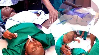 WANAFUNZI WA CHUO CHA NZEGA WAKIFANYA OPARESHN MBELE YA MGENI RASMI .WAZILI WA AFYA