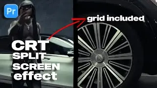 How to Create a CRT SPLIT SCREEN Effect (Grid Included) in Premiere Pro 2025