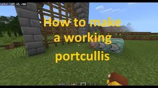 Minecraft - How to make a working portcullis | NinjaHamsters