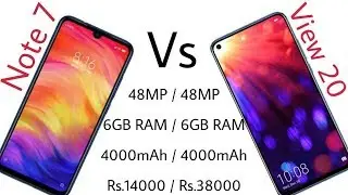 Redmi note 7 with 48 MP and SD 660 at Rs 9,999 vs Honor view 20 48MP camera