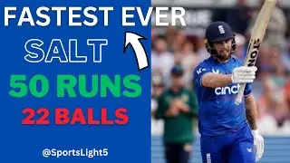 💣 Record Alert : Phil Salt's 50 💥 | England vs Ireland 3rd ODI