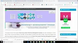 Free download  oracle free project with source code Pharmacy Management System