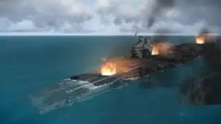 Sinking The Two Biggest Ships In the Task Force I Silent Hunter V With TWOS Mod