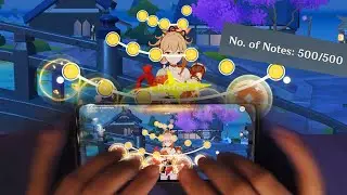 Drumalong ON MOBILE | Blossoms of Summer Night Custom Map, Yoimiya's theme [Genshin Drum Event]