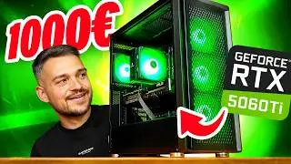 1000 - 1200€ GAMING PC mit RTX 5060Ti!! Zusammenbau & Test (2025)