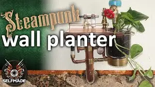 Steampunk plant rack / wall planter DIY industrial style