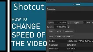 Shotcut how to change speed of the video Videezy com