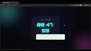 Building a Neon Digital Clock with HTML, CSS & JavaScript