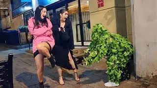 BUSHMAN PRANK: Scaring Perrty GIRLS in England 🇬🇧