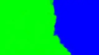 Transisi blue screen to green screen (masking)