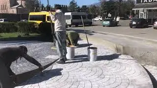 Печатный бетон в Абхазии